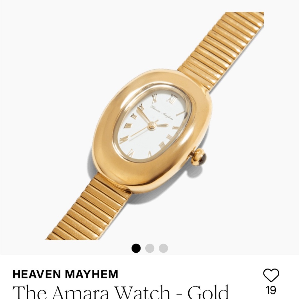 Heaven Mayhem Gold Watch